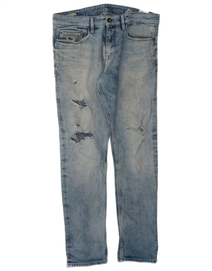 Calça jeans skinny masculina CALVIN KLEIN 33 L32 algodão azul