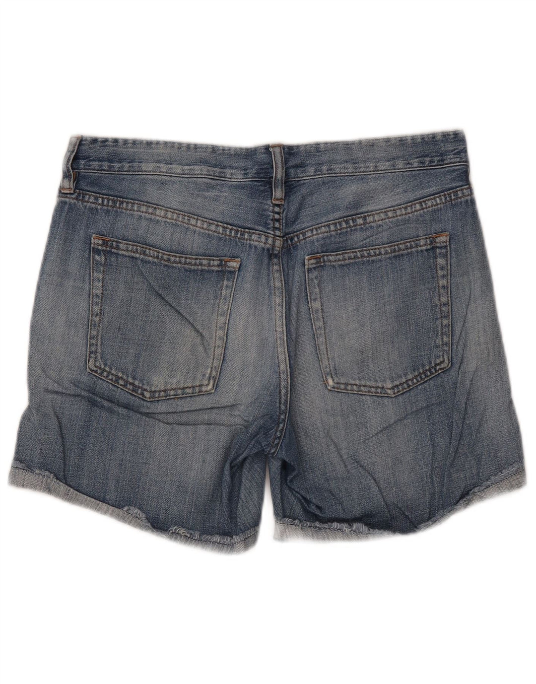J. CREW Shorts jeans feminino W27 pequeno algodão azul