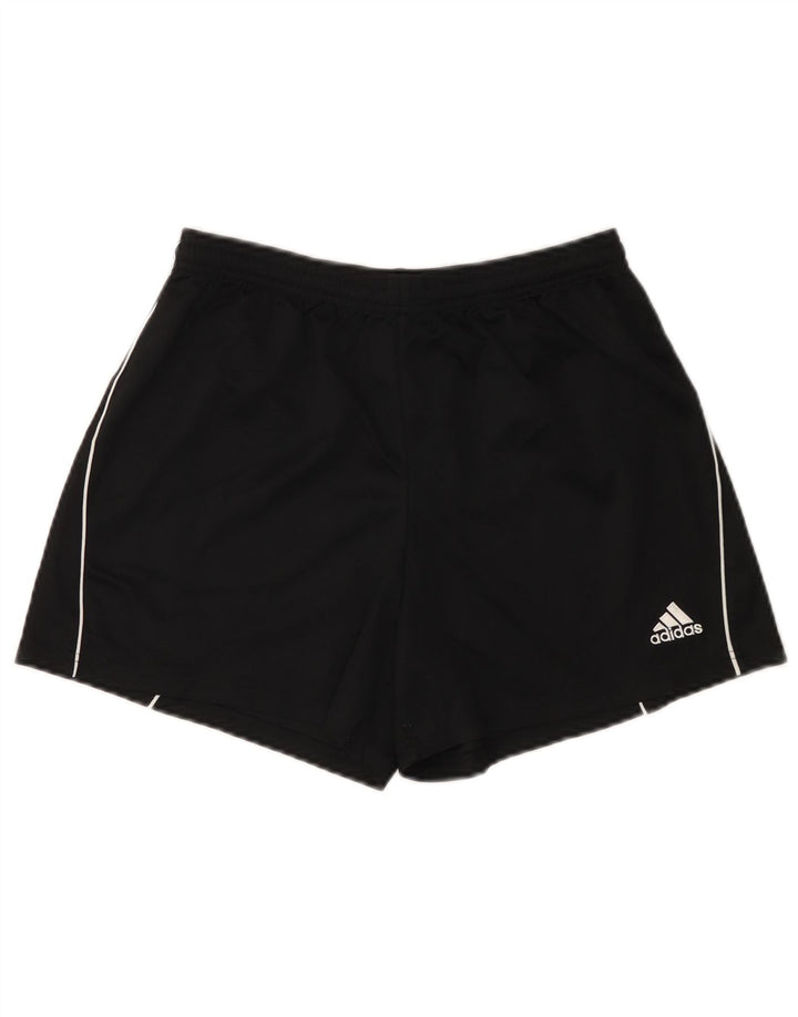 ADIDAS Womens Climalite Sport Shorts UK 14 Médio Preto Poliéster