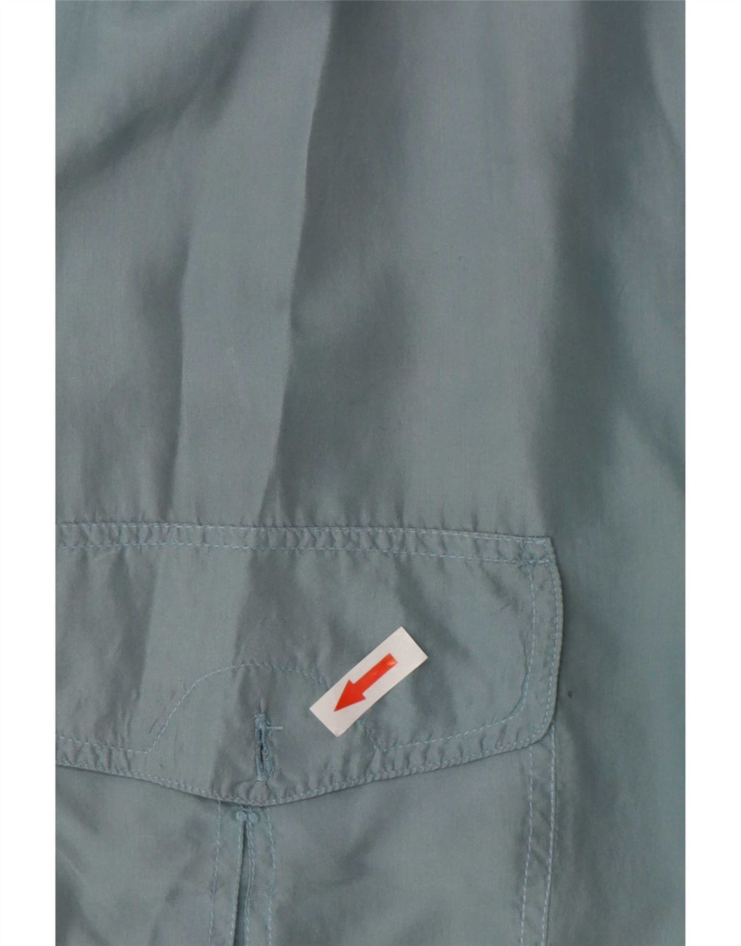 Camisa masculina vintage de manga curta grande seda azul