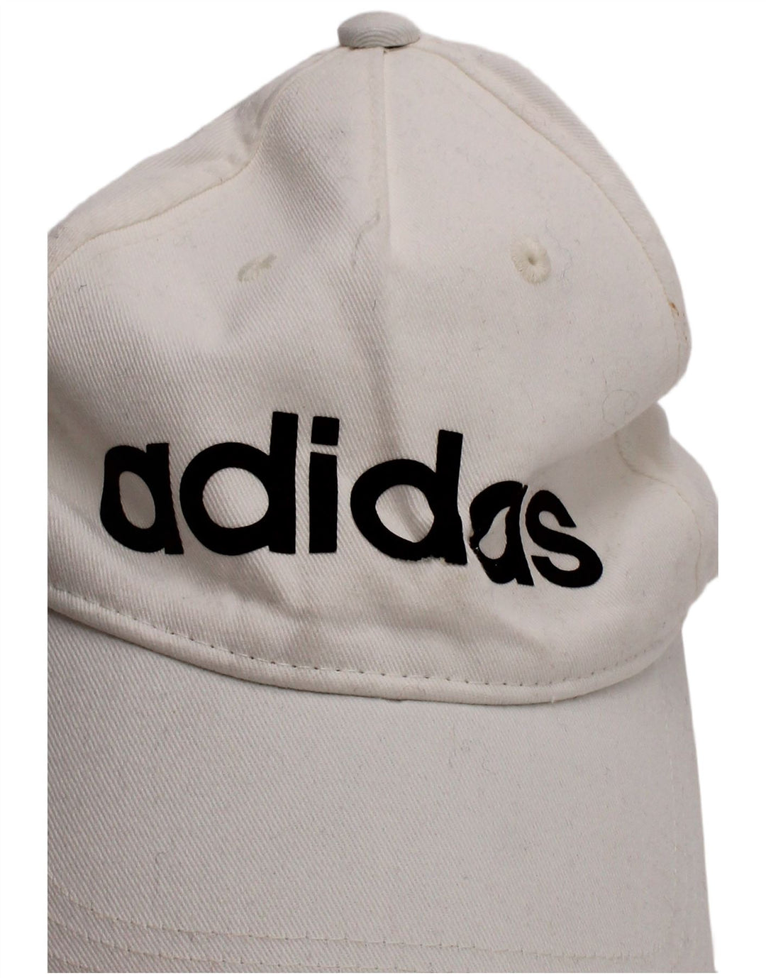 Boné de beisebol gráfico masculino Adidas tamanho único algodão branco