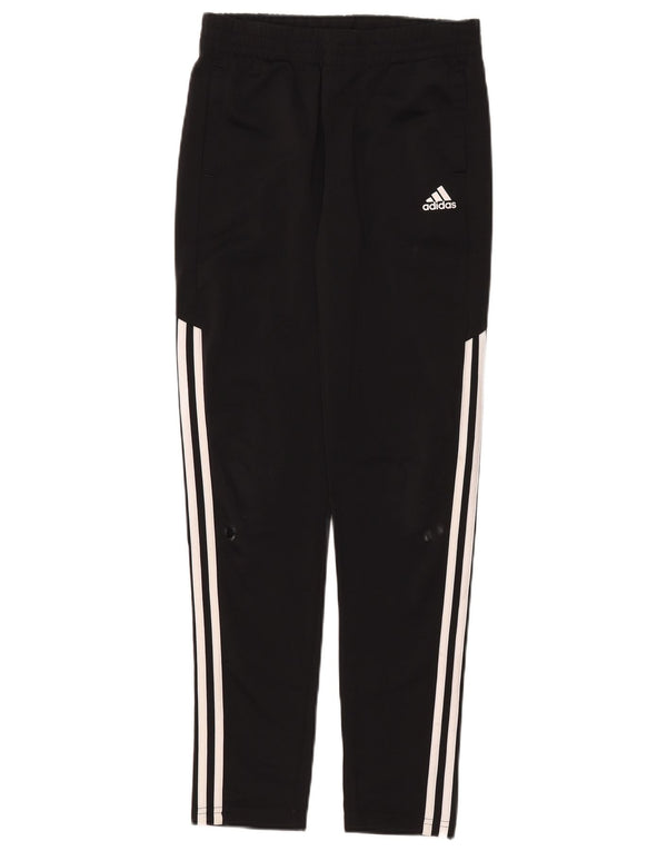 Adidas Boys Tracksuit Trousers 13-14 Years Black Polyester