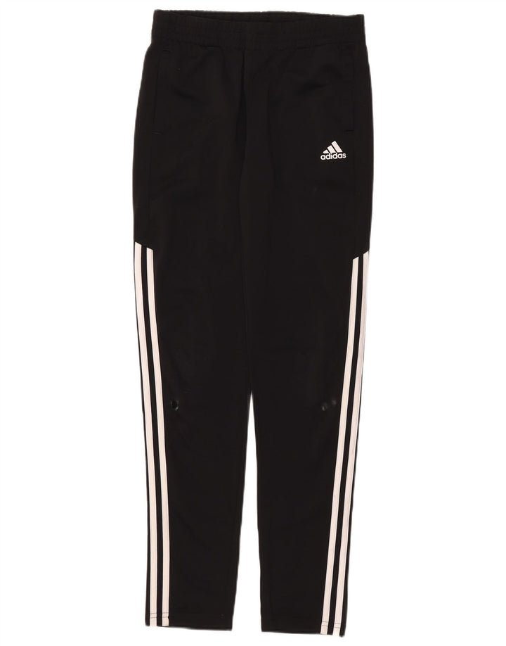 Adidas Boys Tracksuit Trousers 13-14 Years Black Polyester