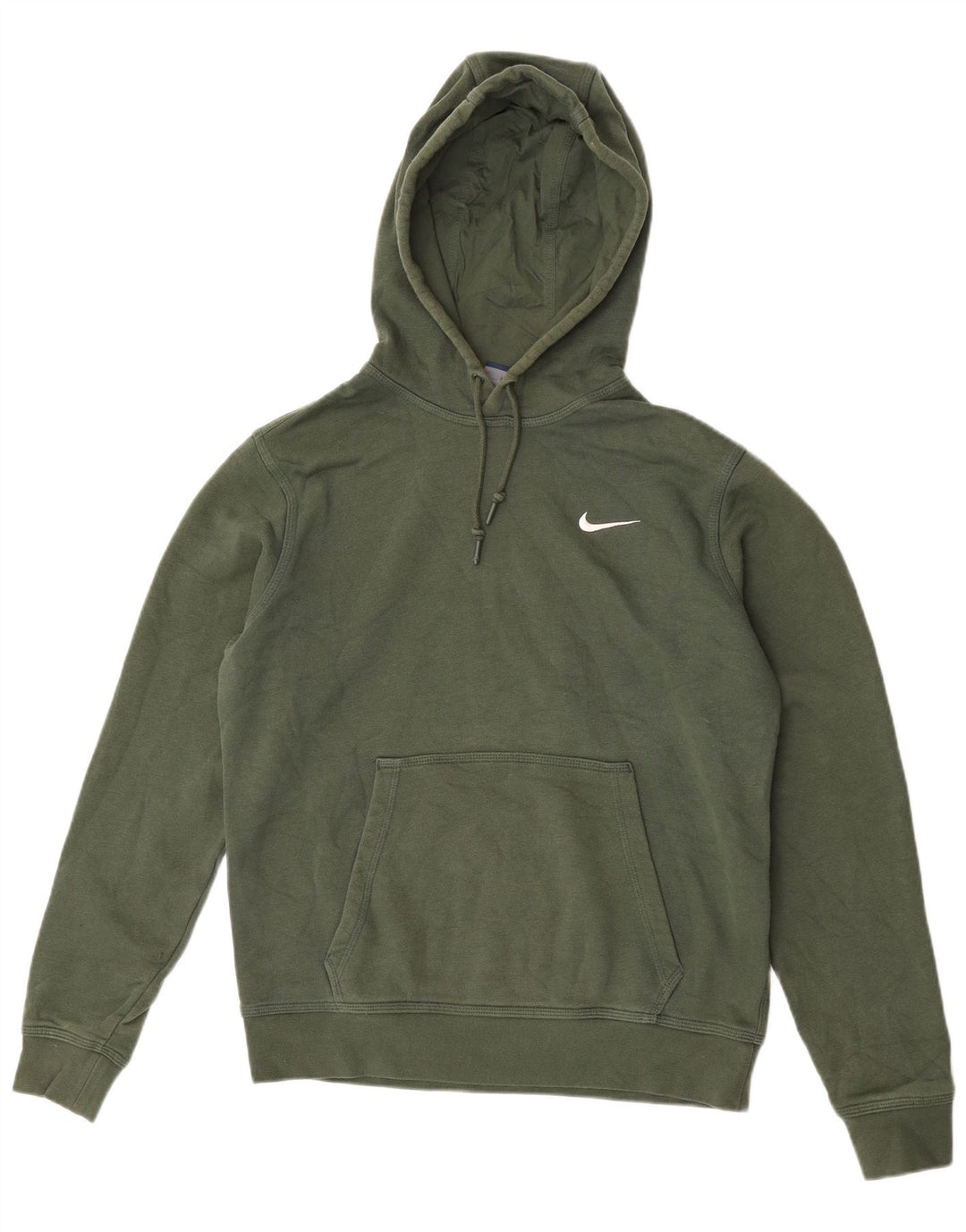 Nike Mens Hoodie Jumper Médio Algodão Verde