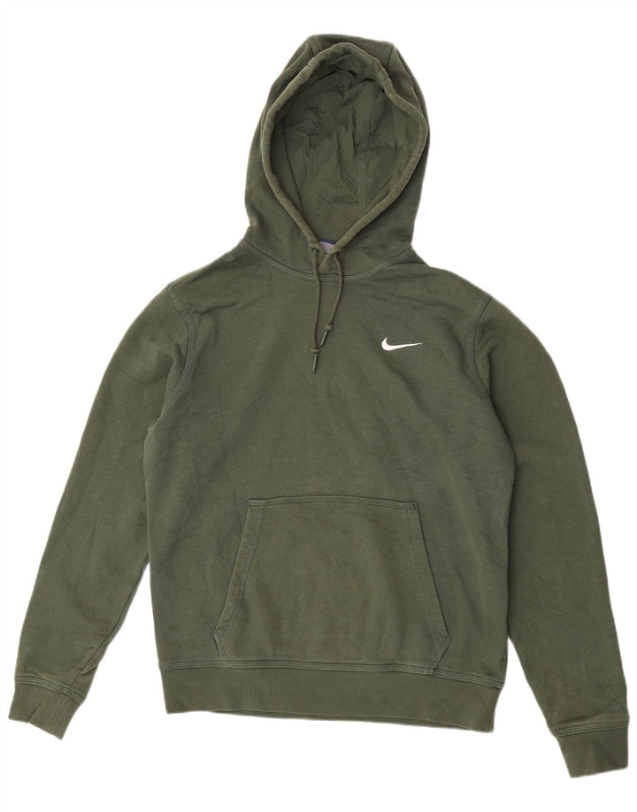 Nike Mens Hoodie Jumper Médio Algodão Verde