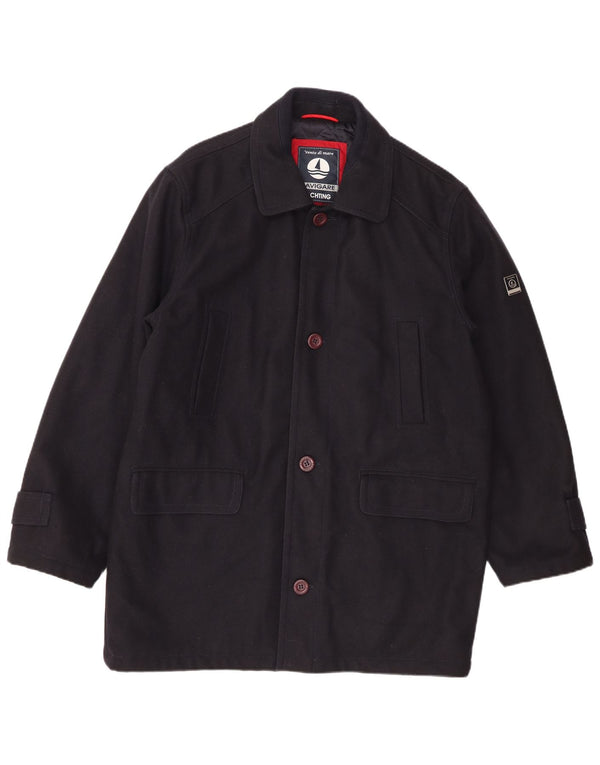 Casaco corta-vento masculino Navigare para iate UK 42 XL lã azul marinho