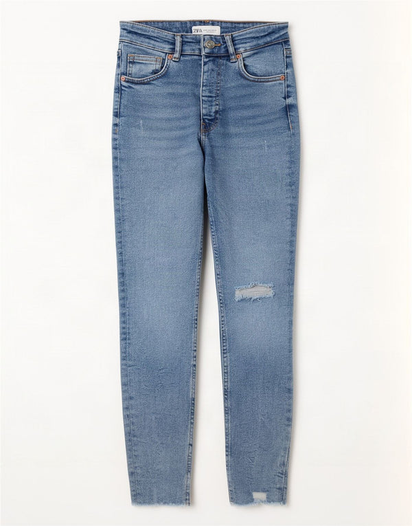 Calça jeans skinny feminina Zara EU 36 XS W26 L27 azul