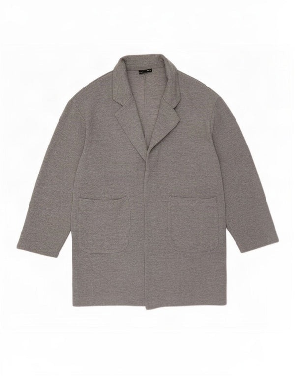 Sobretudo aberto feminino Zara UK 10 pequeno cinza
