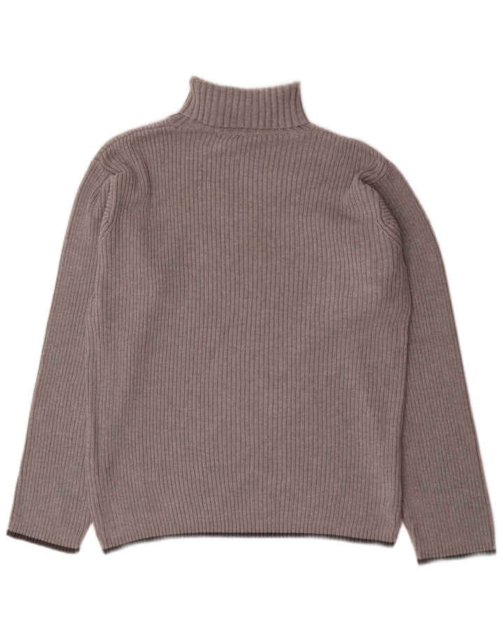 Suéter masculino TOMMY HILFIGER com gola redonda e algodão cinza grande