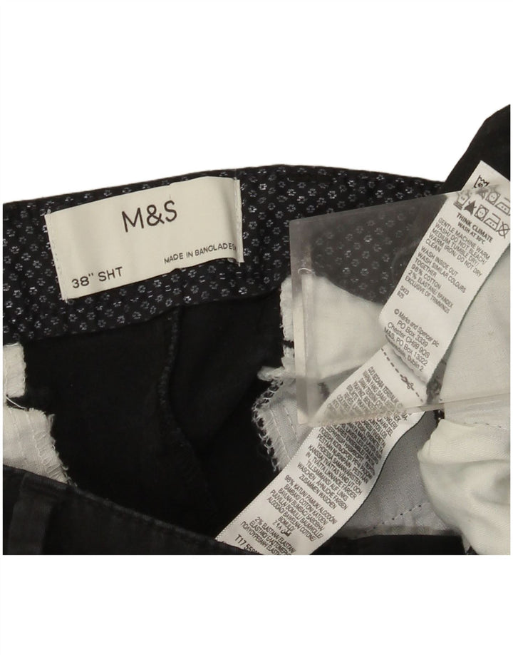 Shorts Chino Masculino Marks & Spencer W38 XL Algodão Preto
