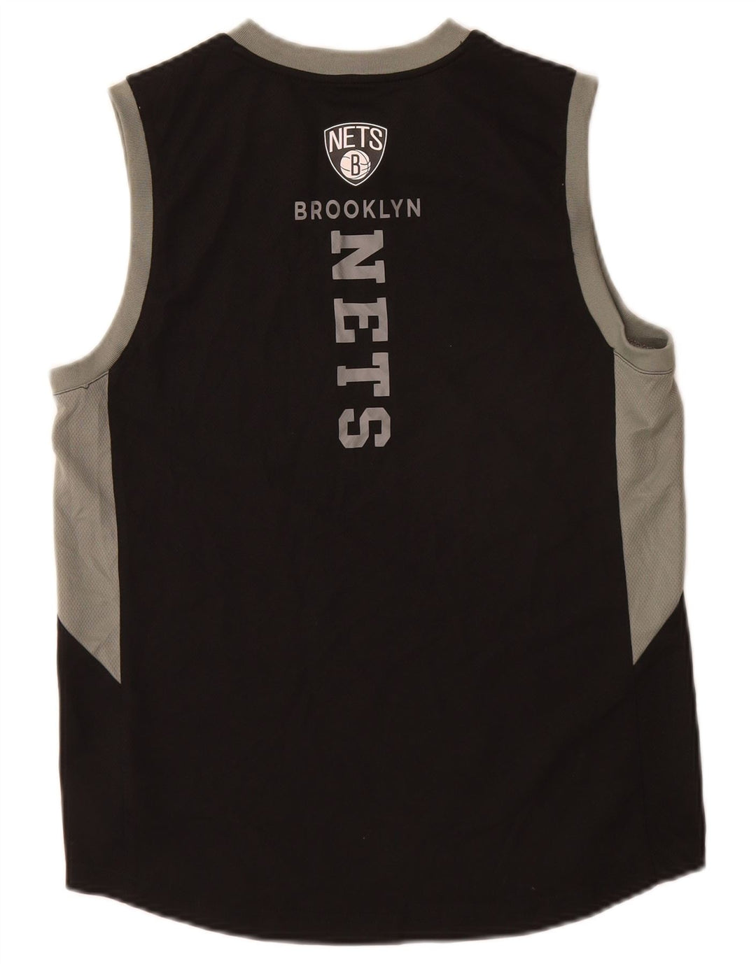 Colete gráfico NBA Boys Brooklyn Nets Top 14-15 anos grande bloco colorido preto