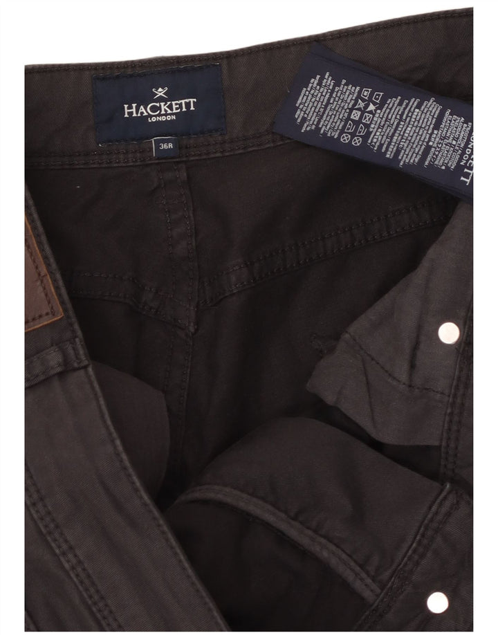 Hackett Calça masculina slim casual W36 L31 algodão marrom