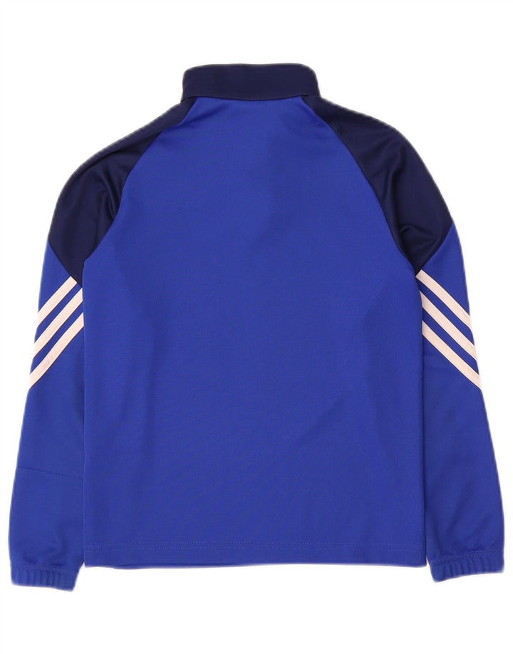 ADIDAS Boys Climalite Pullover Treino Top 9-10 Anos Médio Azul