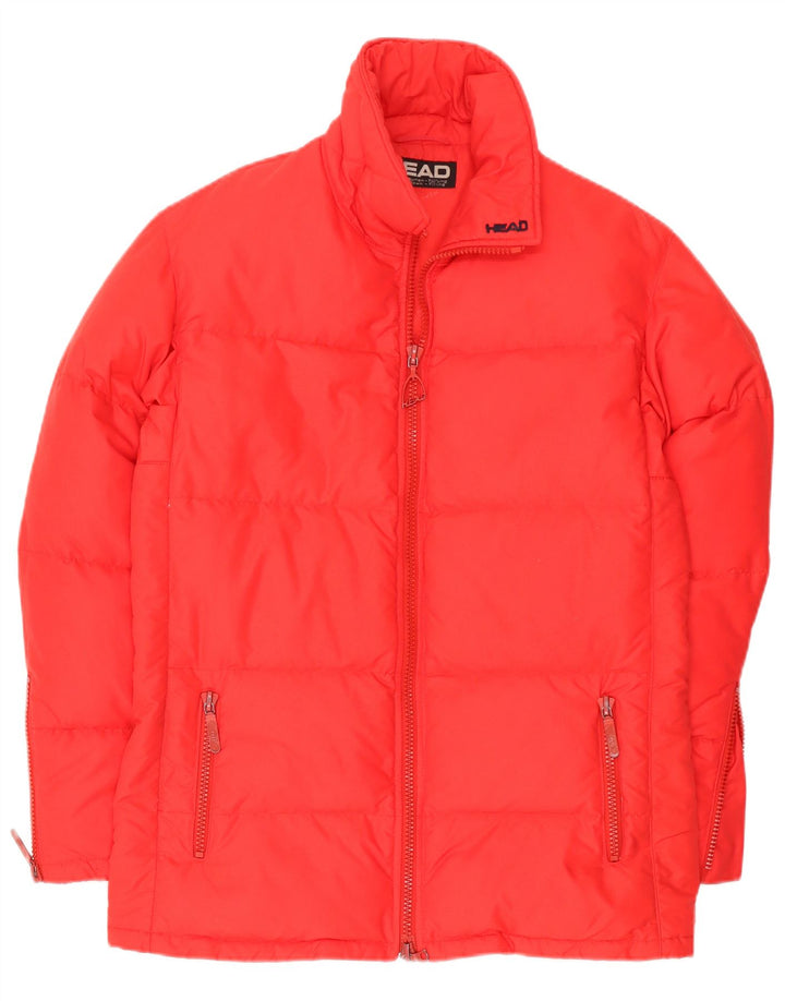 Casaco acolchoado feminino HEAD UK 14 poliamida vermelha média