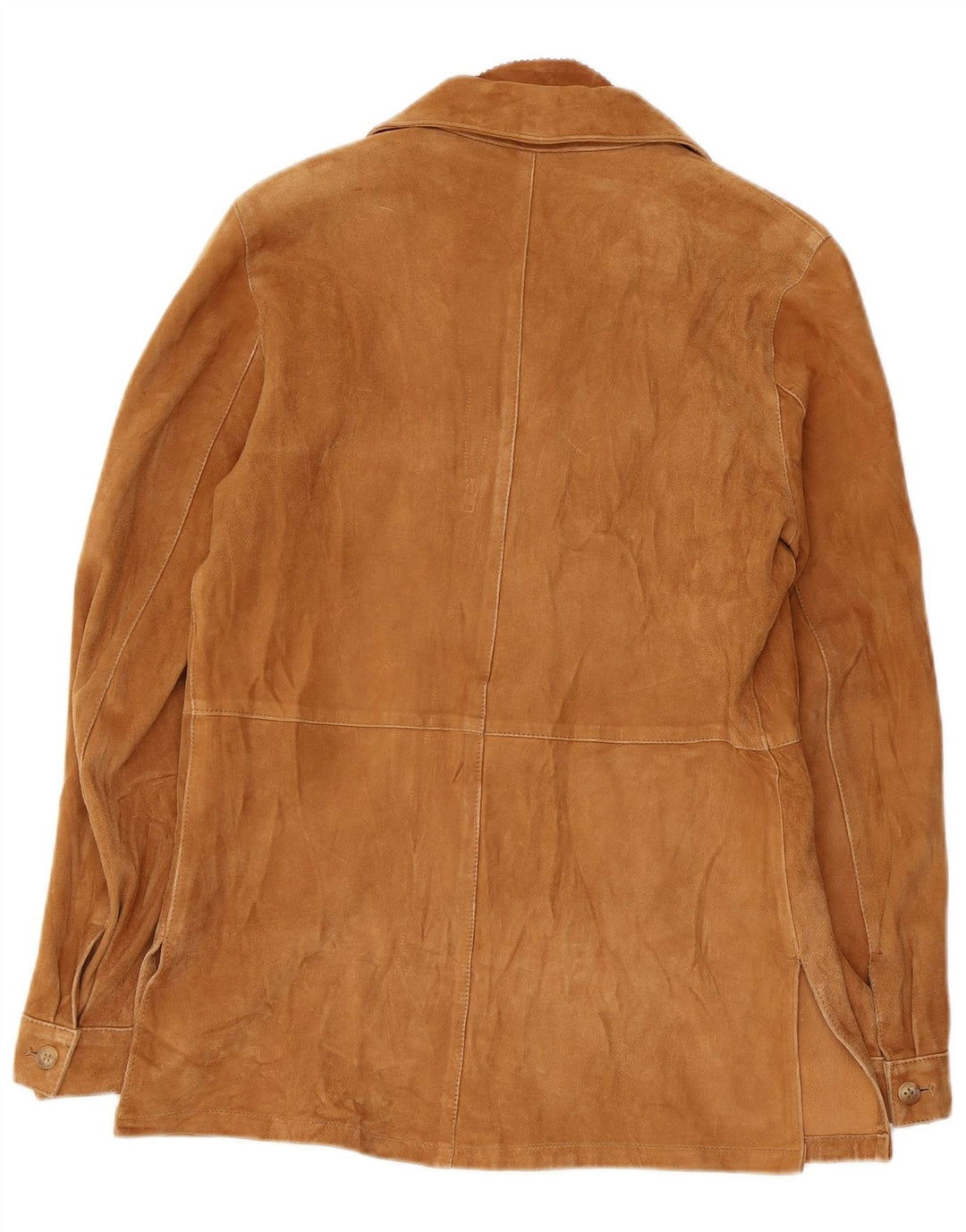 Jaqueta feminina VINTAGE de camurça IT 44 couro bege médio