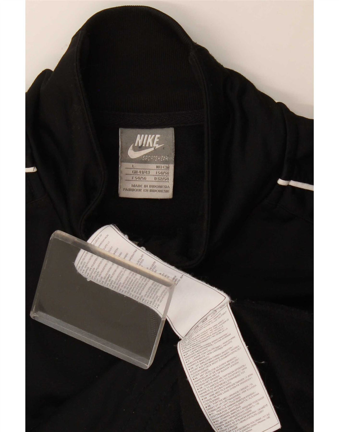 Nike Mens Tracksuit Top Jacket UK 41/43 Grande Poliéster Preto