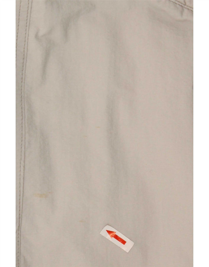 Jaqueta corta-vento feminina vintage UK 18 XL cinza