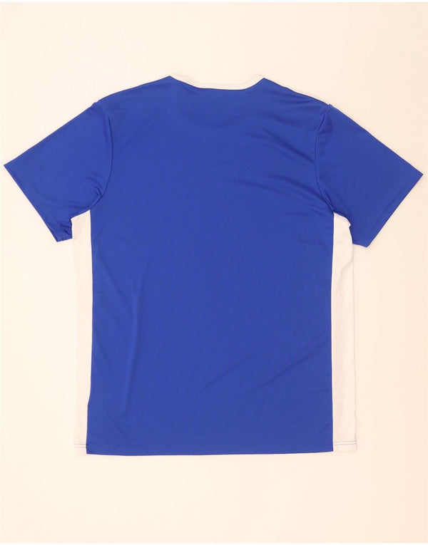 Adidas Mens Aeroready Camiseta Top XL Azul Colorblock Poliéster