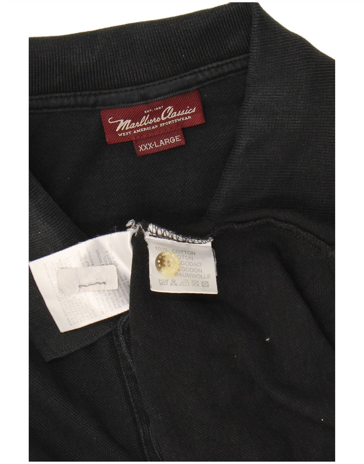 Camisa polo masculina MARLBORO CLASSICS 3XL algodão preto