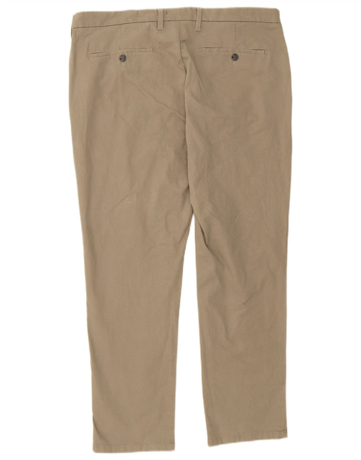 Calça chino masculina MARKS & SPENCER W38 L29 algodão bege