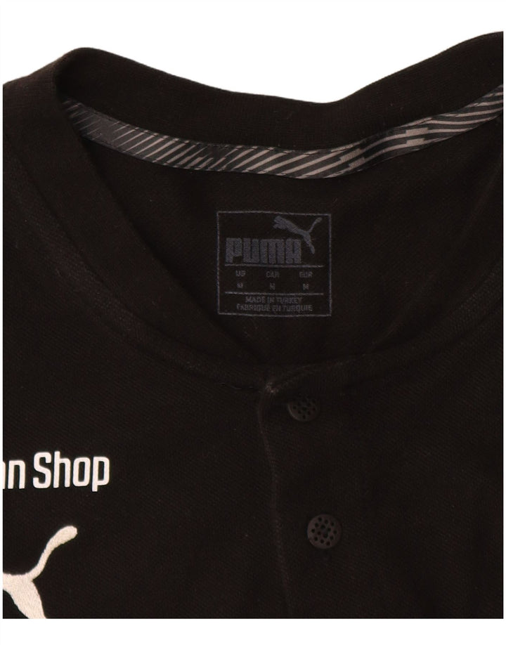Camiseta masculina PUMA Graphic Top médio algodão preto