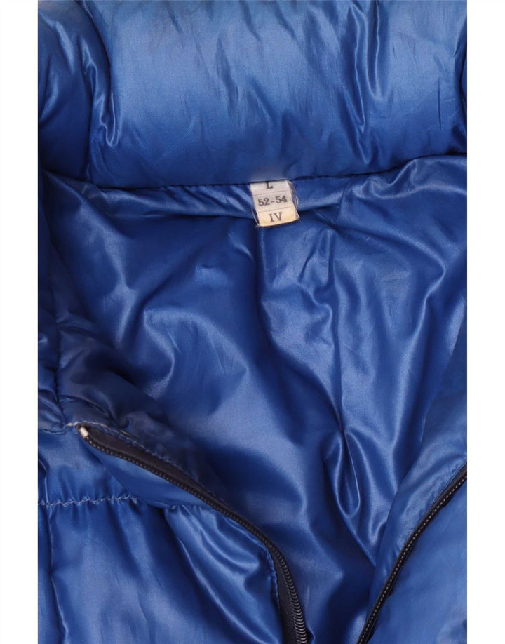 Jaqueta acolchoada com capuz masculina Ciesse Piumini UK 40 grande azul