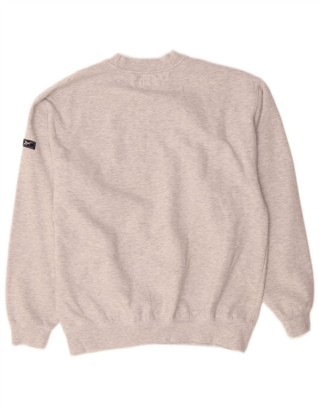 Reebok moletom masculino jumper pequeno poliéster manchado cinza