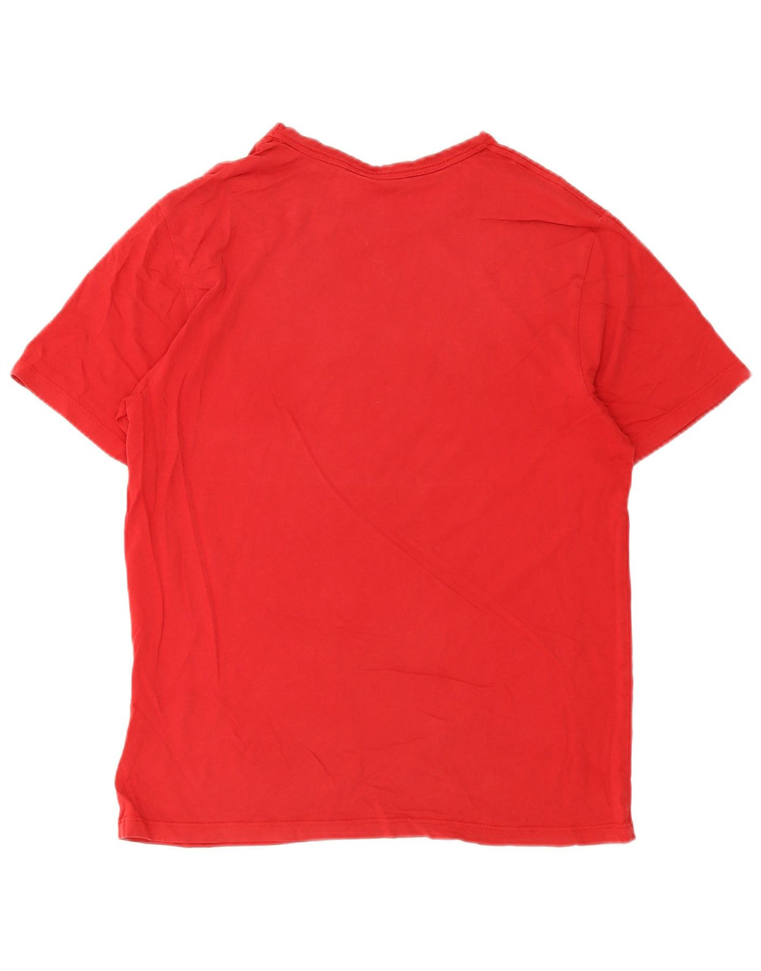 Campeão Mens Graphic T-Shirt Top Médio Algodão Vermelho