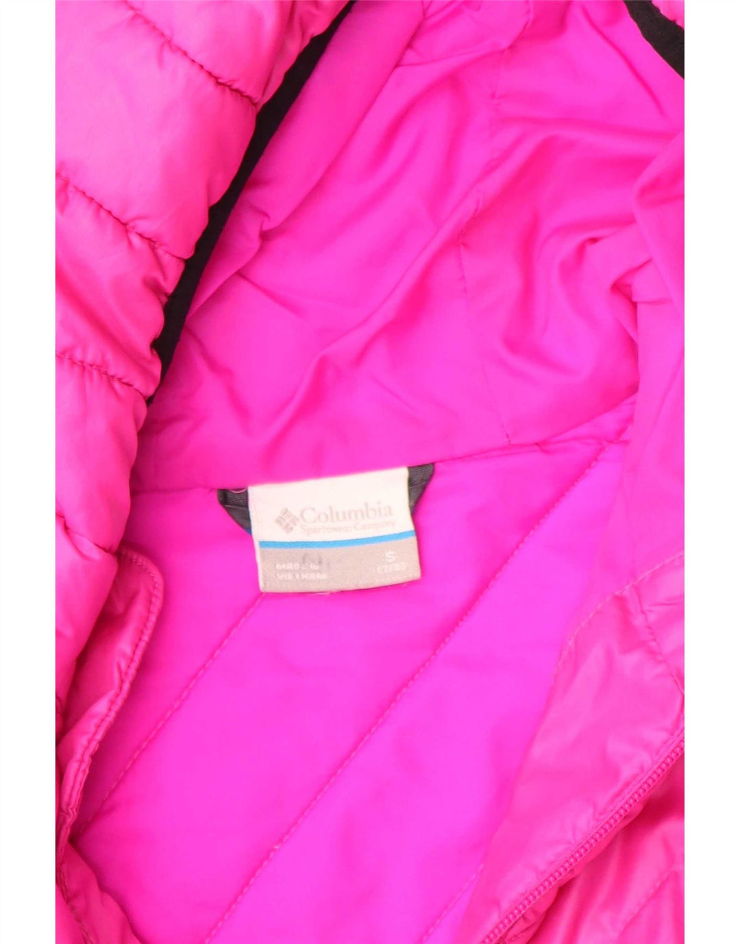 Columbia Jaqueta acolchoada com capuz para meninas 7-8 anos poliéster rosa pequeno
