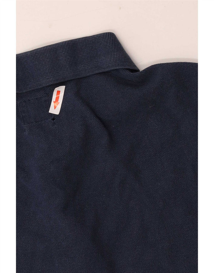 Camisa polo masculina Levi's Standard média azul marinho algodão