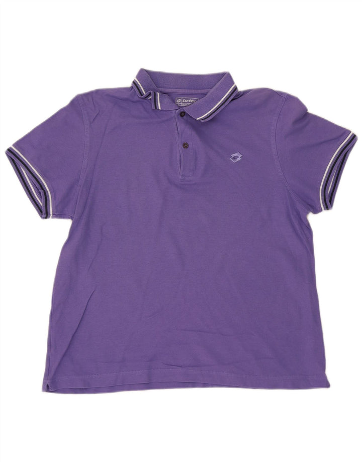 Camisa polo masculina LOTTO XL algodão roxo