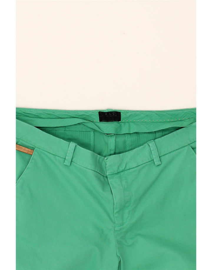 GUESS Womens Slim Chino Trousers W32 L29 Green Cotton Vintage Guess and Second-Hand Guess from Messina Hembry 