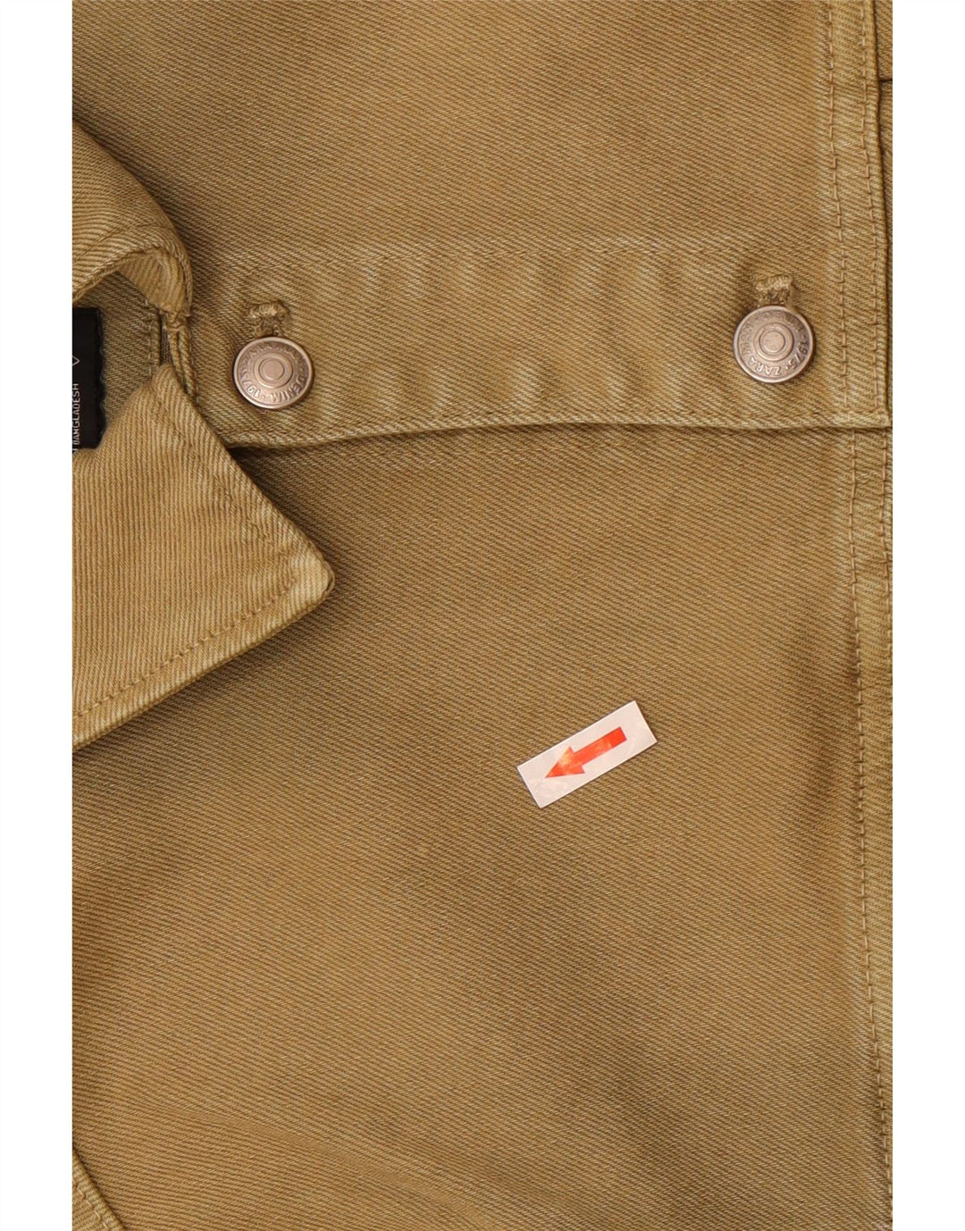 Jaqueta jeans masculina Zara UK 38 médio cáqui