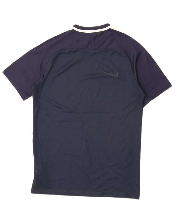 Camiseta Nike Masculina Dri Fit Top Pequeno Poliéster Azul Marinho
