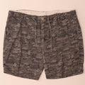 Zara Mens Chino Shorts XL W36 Cinza Camuflagem