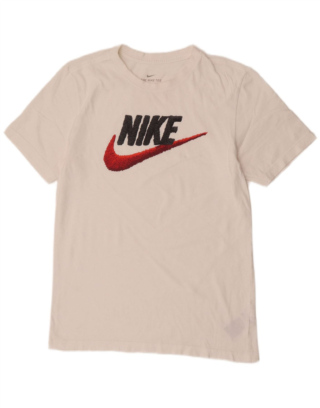 Camiseta Nike masculina gráfica top pequeno algodão branco