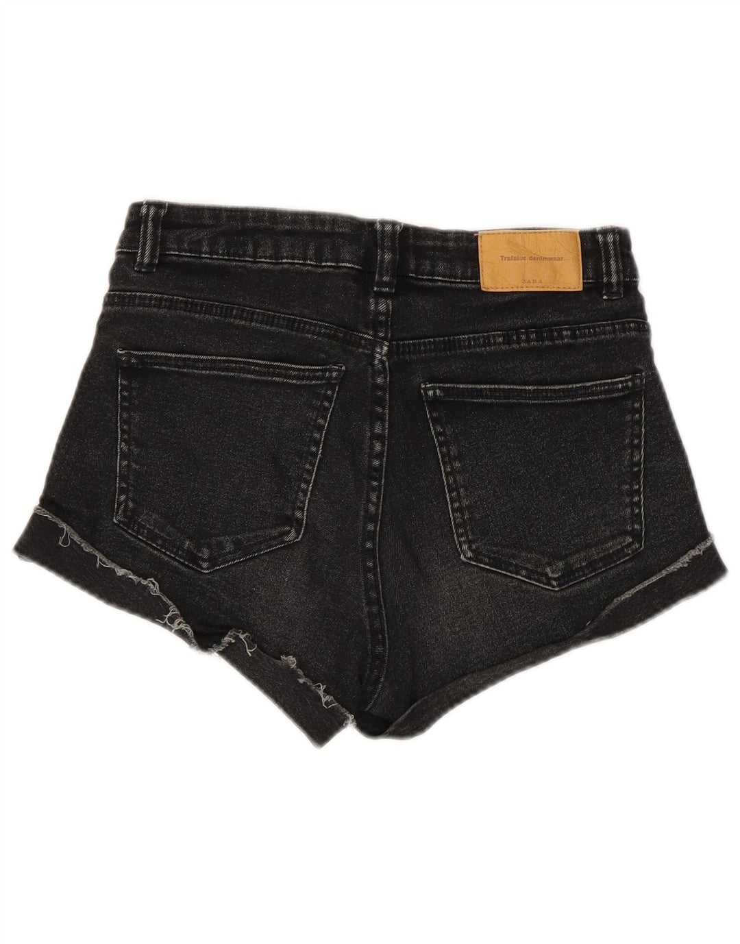 Shorts jeans feminino Zara EU 34 2XS W24 preto