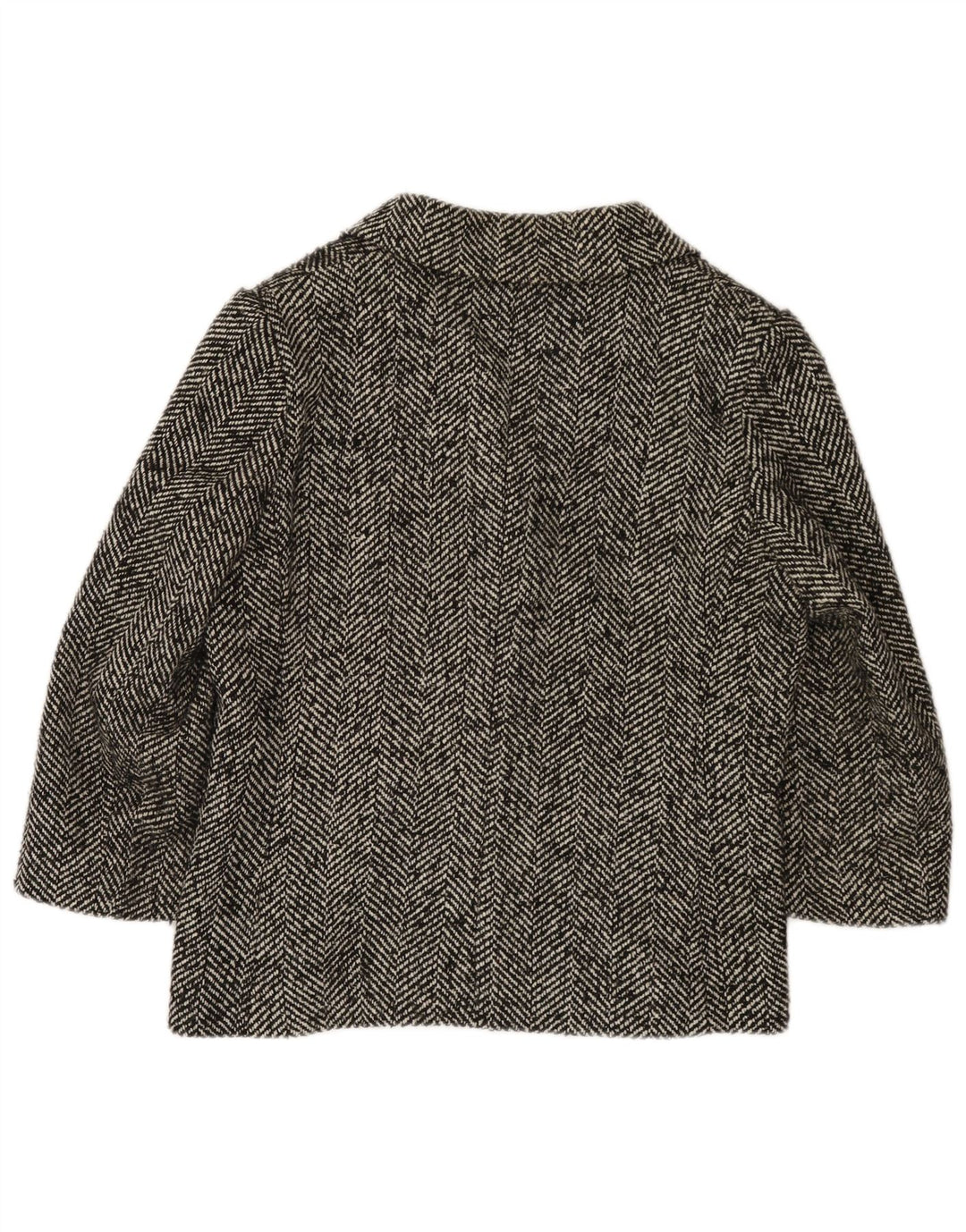 Jaqueta blazer feminina Liu Jo manga 3/4 Reino Unido 14 espinha de peixe cinza médio