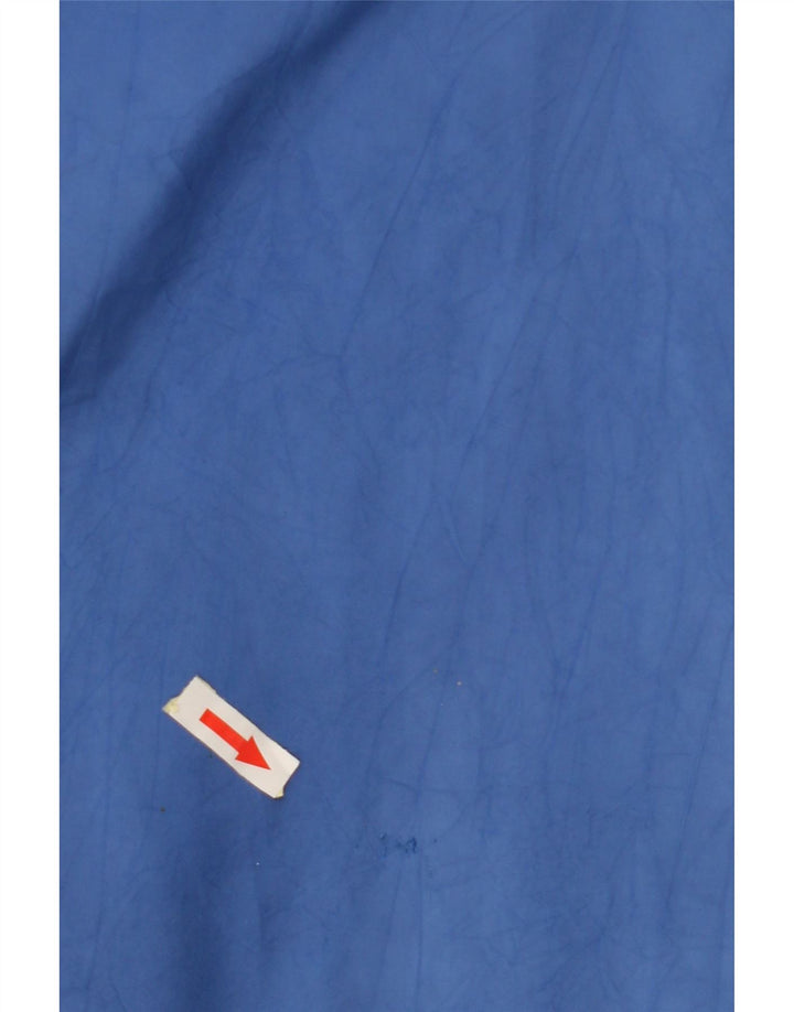 FEVER Mens Anorak Jacket UK 38 Poliéster Colourblock Azul Médio