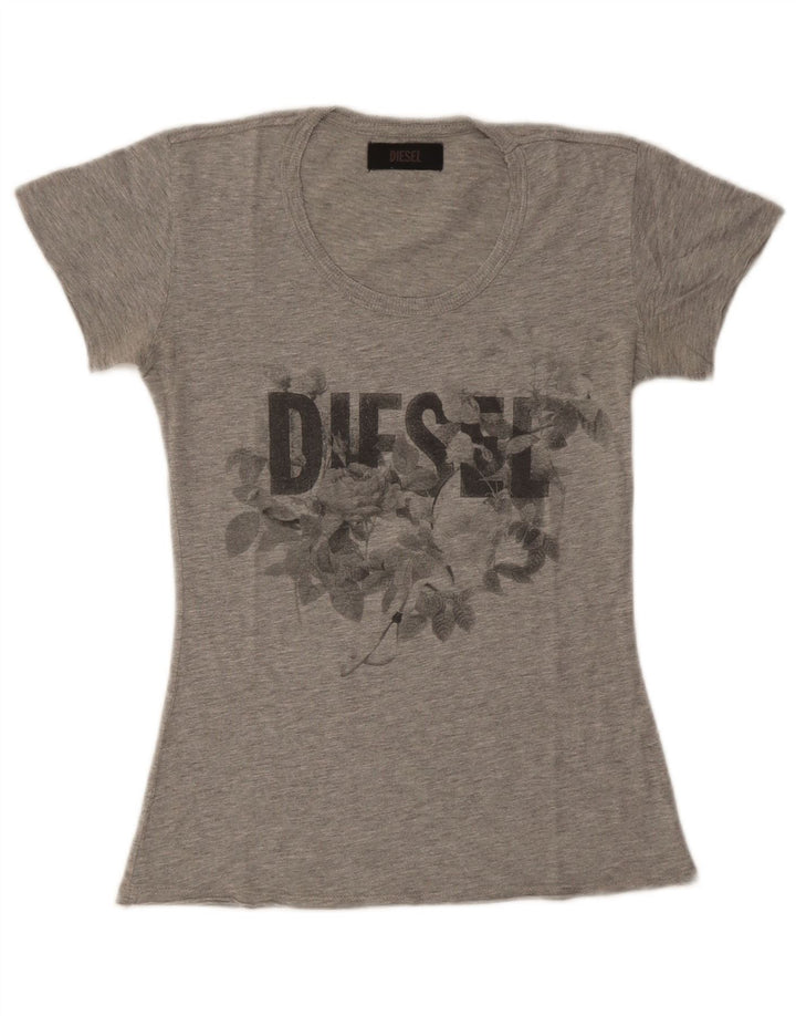 Camiseta feminina Diesel Diesel Top UK 8 Pequeno Cinza