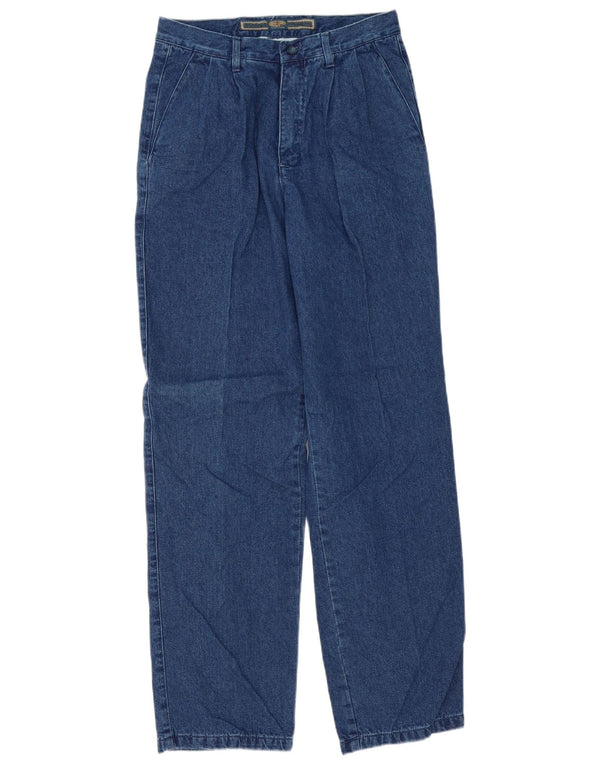 Projeto Europeu Masculino Pegged Straight Jeans IT 46 Pequeno W30 L34 Azul Algodão