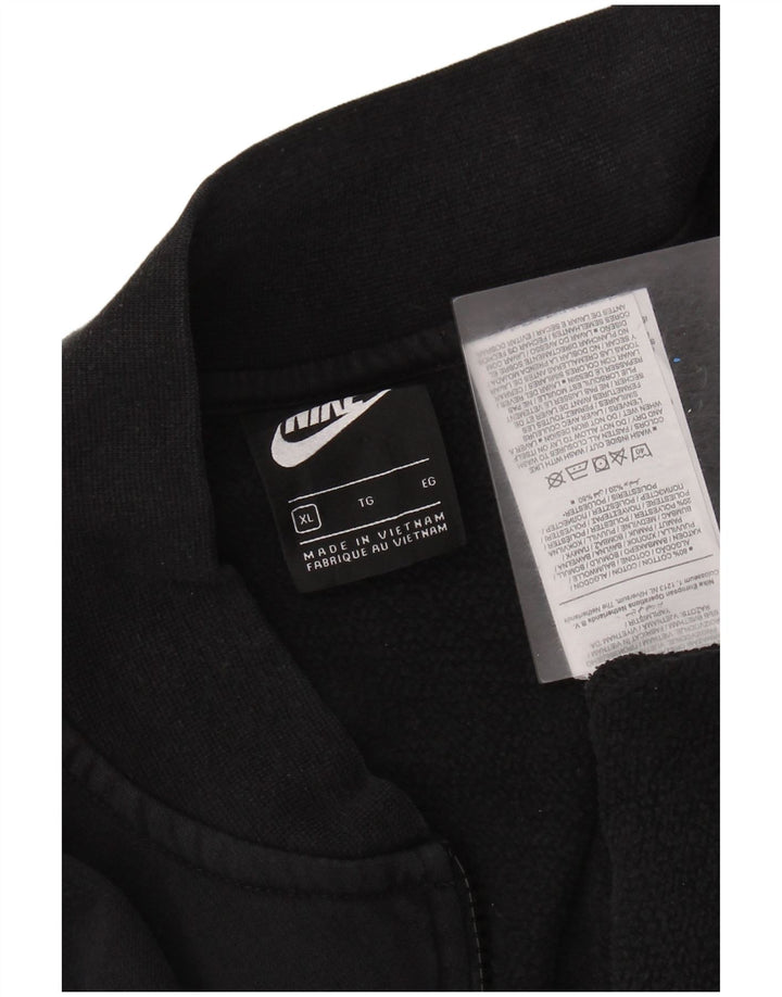 NIKE Mens Treino Top Jacket XL Algodão Preto