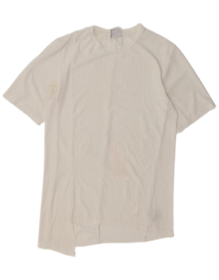 ZARA Womens Blouse Top UK 12 Medium White Polyester Vintage Zara and Second-Hand Zara from Messina Hembry 
