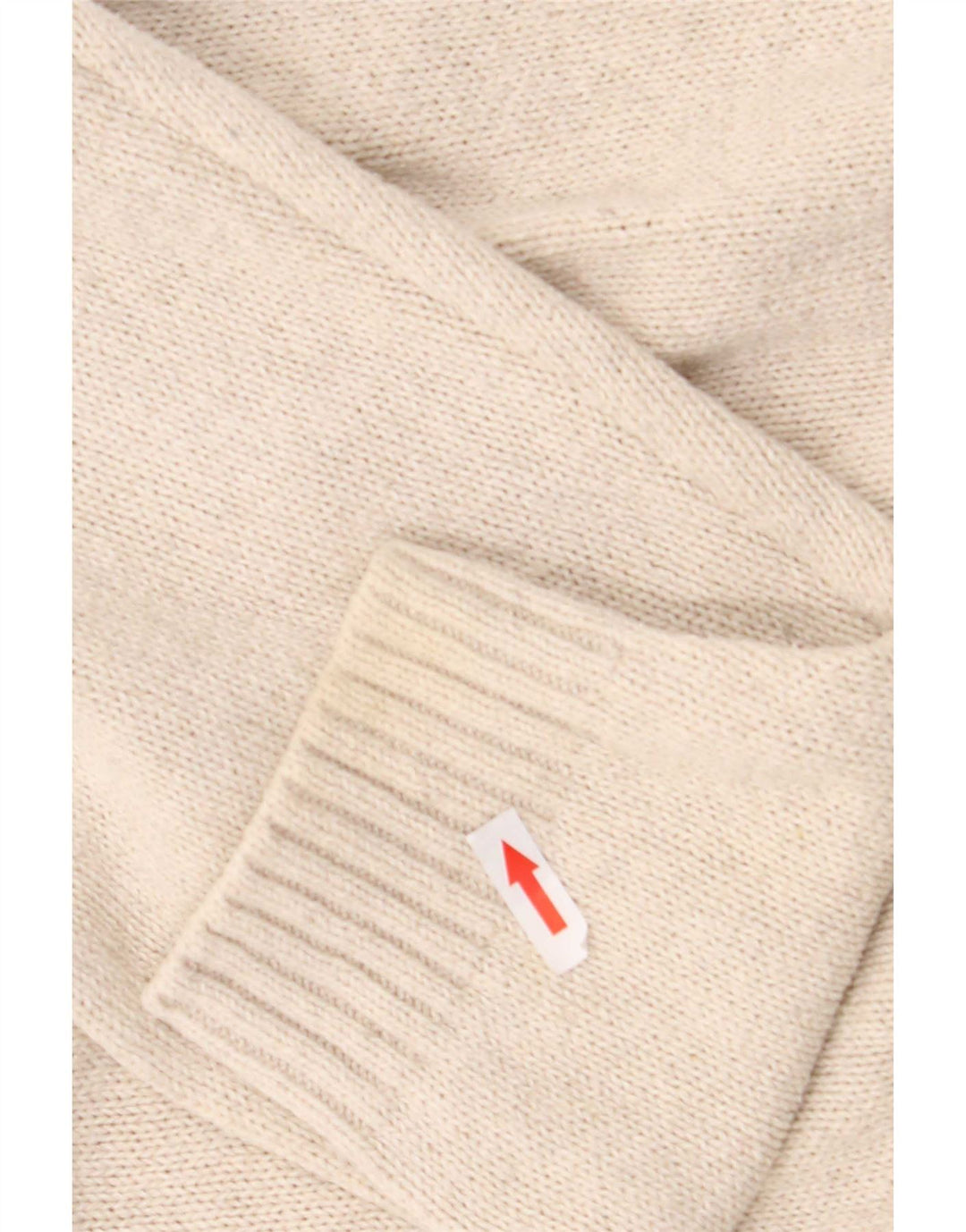 Suéter masculino Marks & Spencer com decote em V grande algodão branco