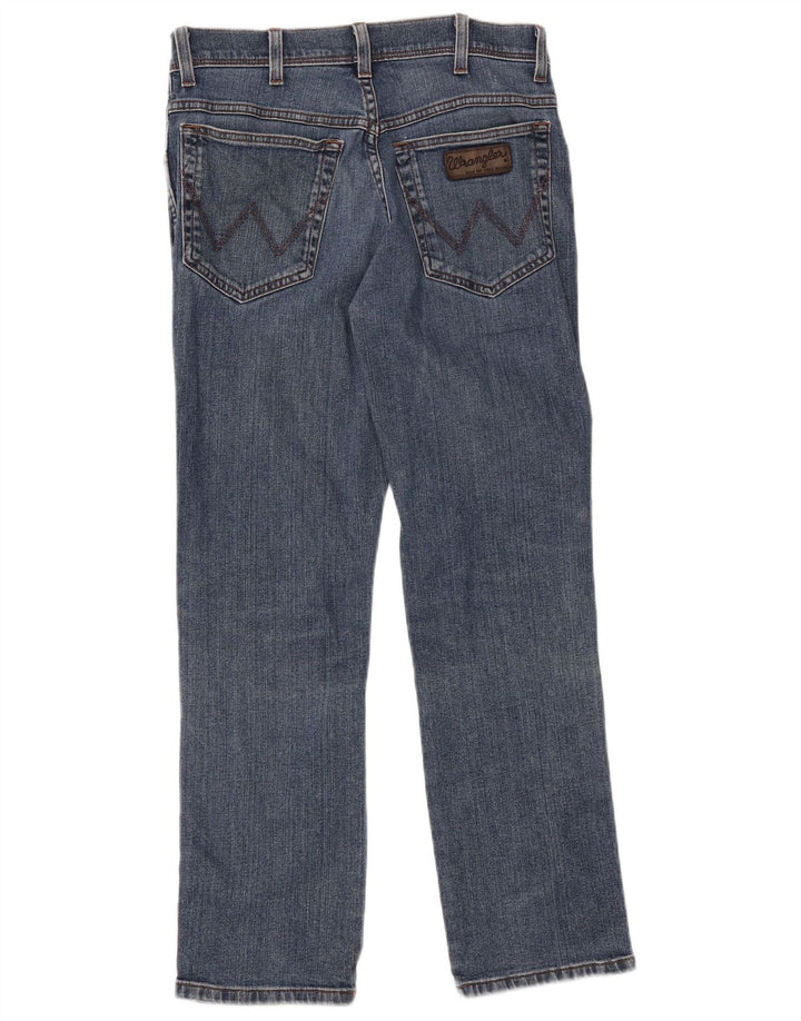 Wrangler Masculino Texas Straight Jeans W32 L30 Azul Algodão