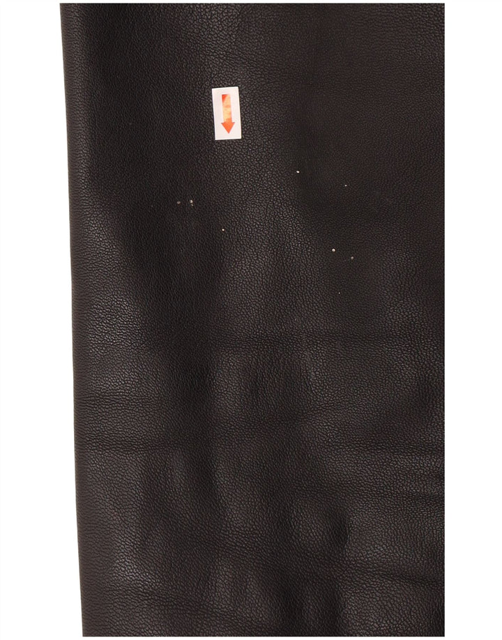 Jaqueta de couro masculina ROUTE 66 UK 40 grande couro preto