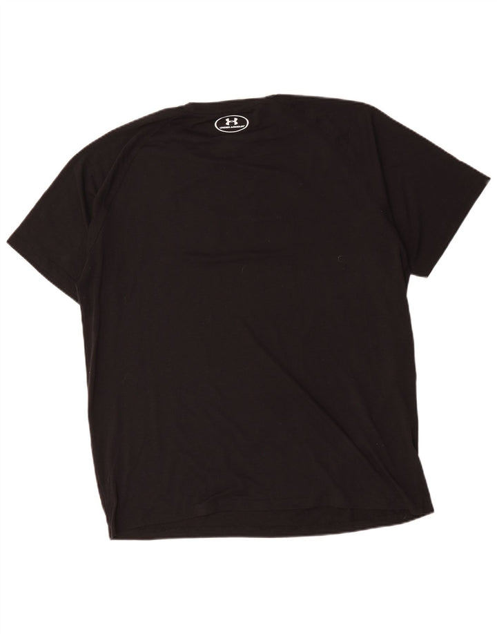 Camiseta masculina Under Armour Heat Gear Graphic grande poliéster preto