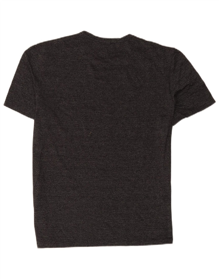 Camiseta masculina Cos Top algodão manchado cinza médio