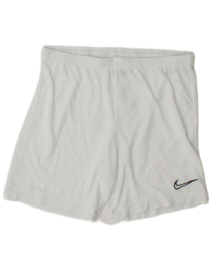 Nike Mens Dri Fit Sport Shorts Médio Branco Poliéster