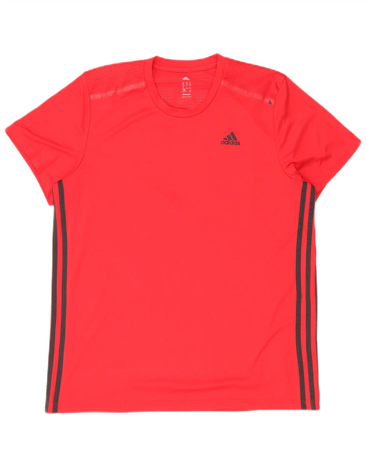 Adidas Mens Climacool T-Shirt Top XL Vermelho Poliéster